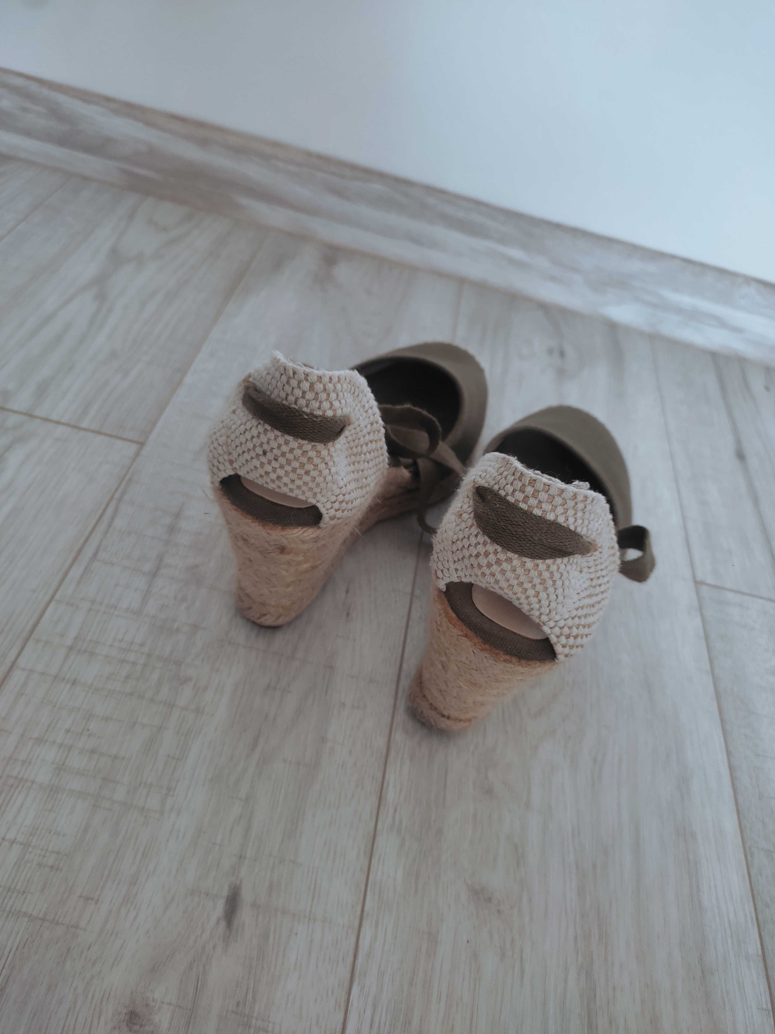 Espadryle koturny wiązane roz 39
