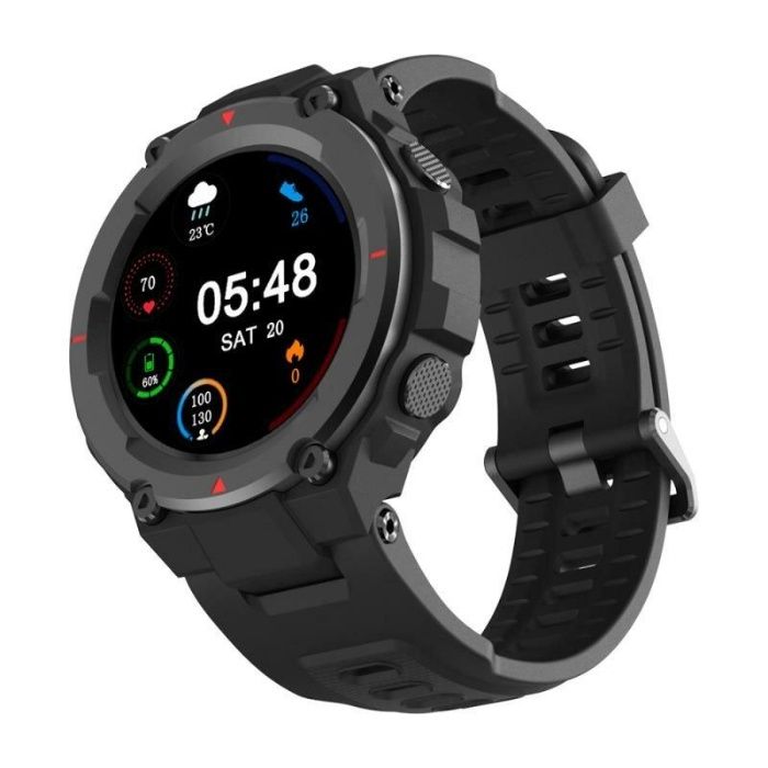 Smart Watch AllCall Model 3 styl militarny, tętno, ciśnienie, PL menu.