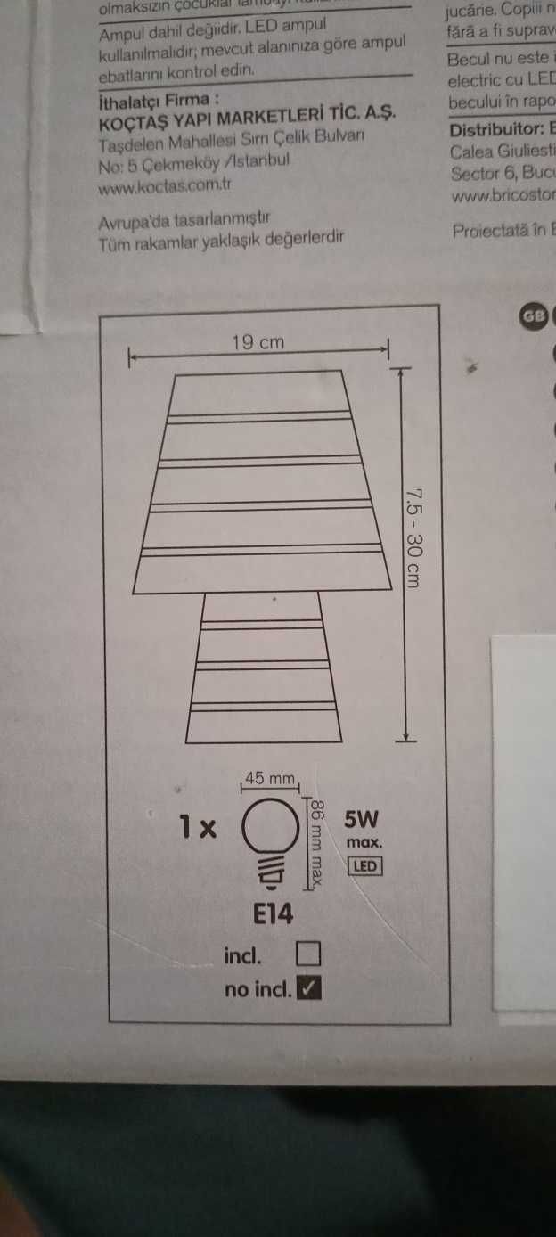 lampa, lampka stołowa, lampka nocna