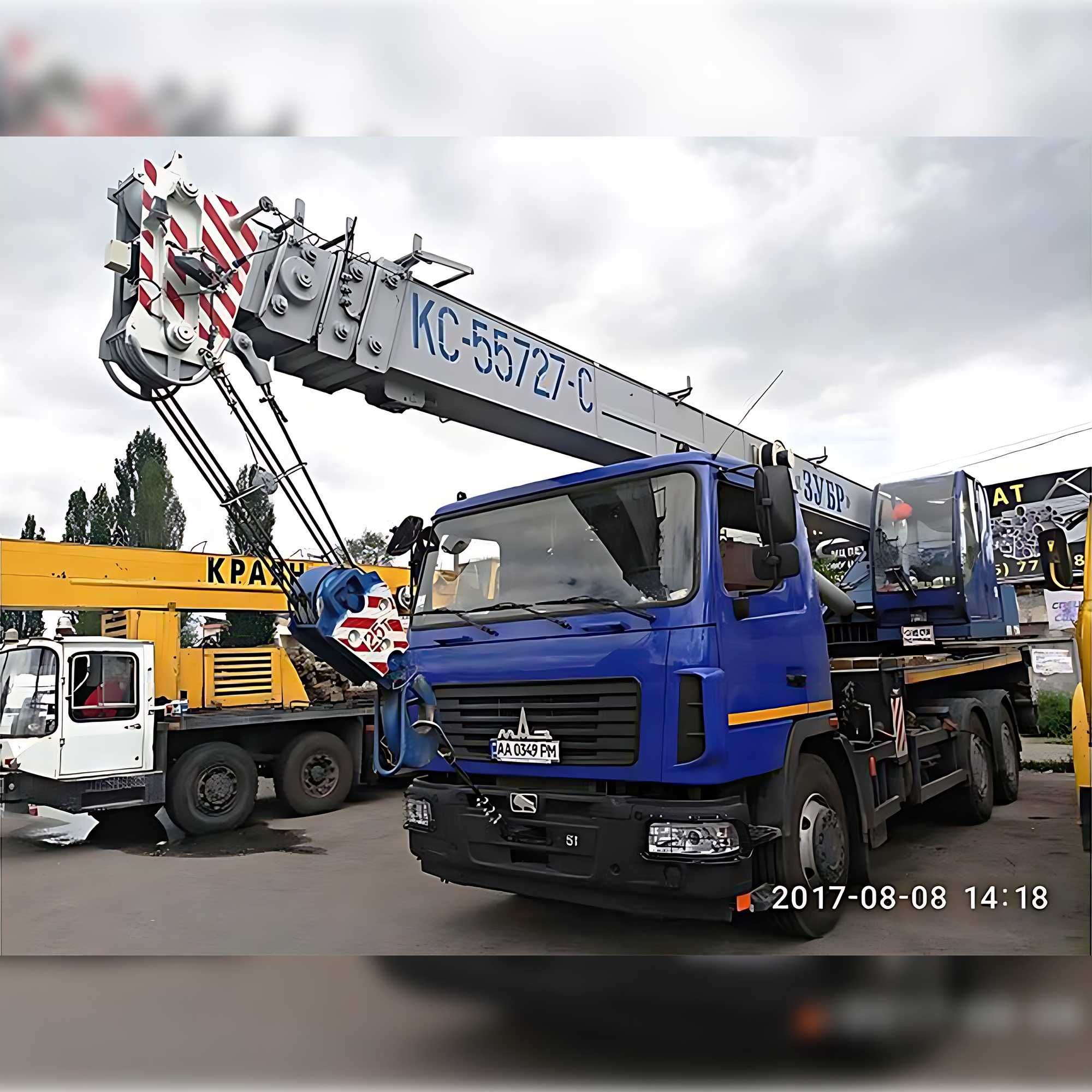 Послуги та оренда автокран 25 т, кран вездеход