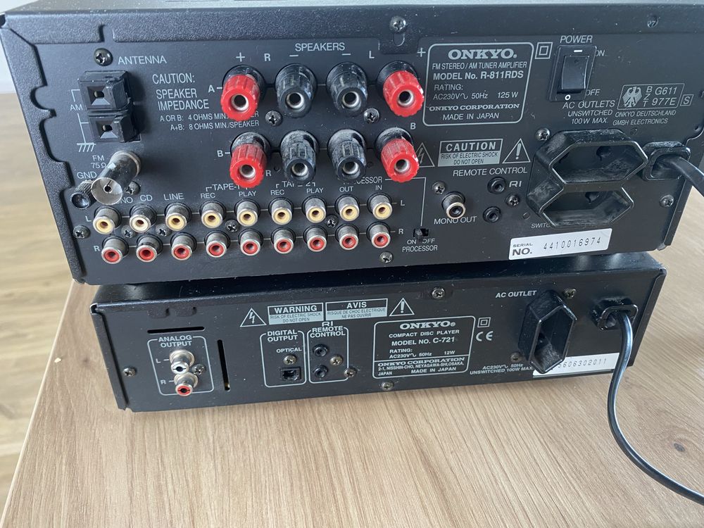 Onkyo R-811RDS i Cd C-721