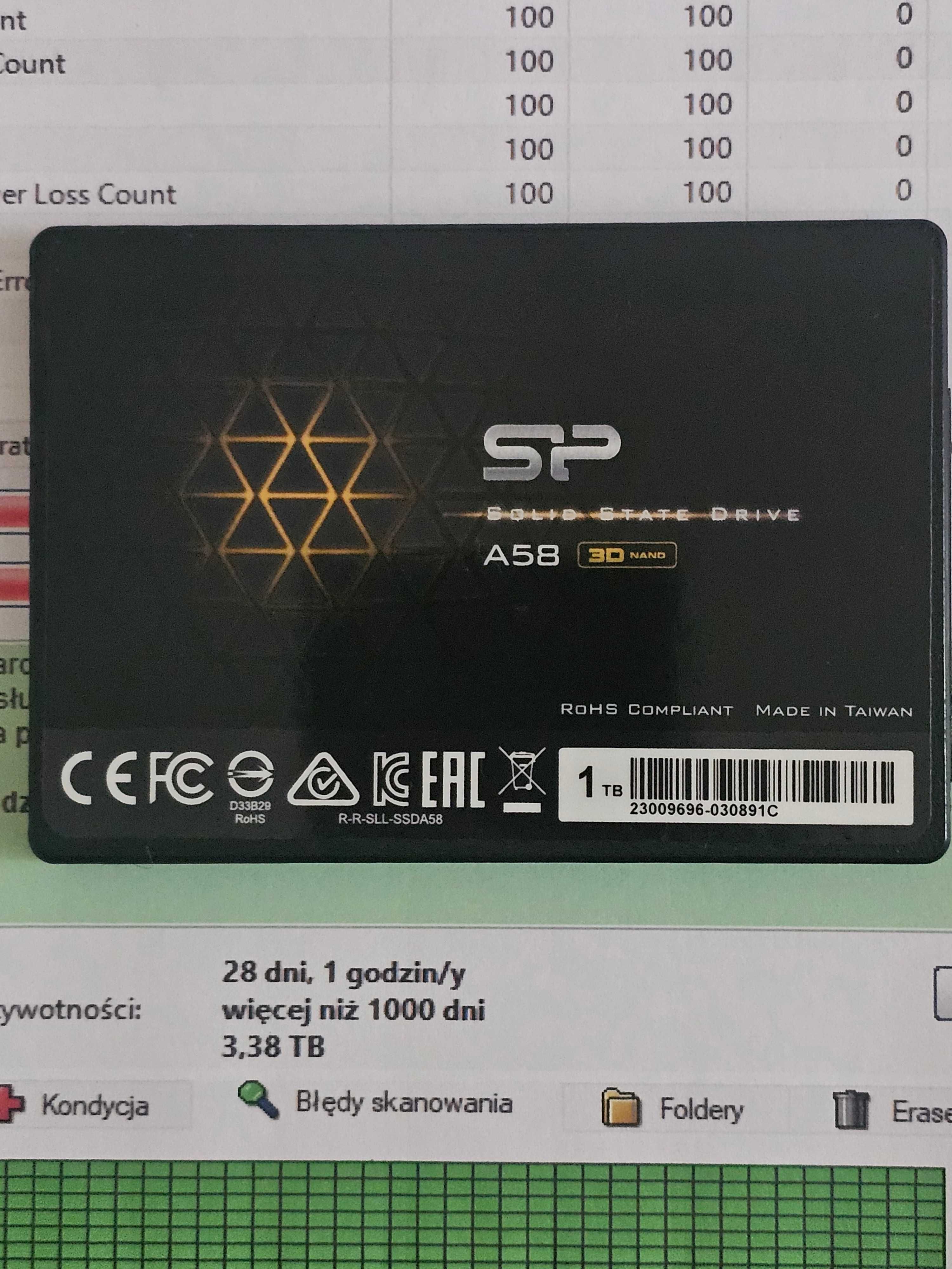 Dysk SSD 1TB 2.5" SP Silicon Power A58 SSPC