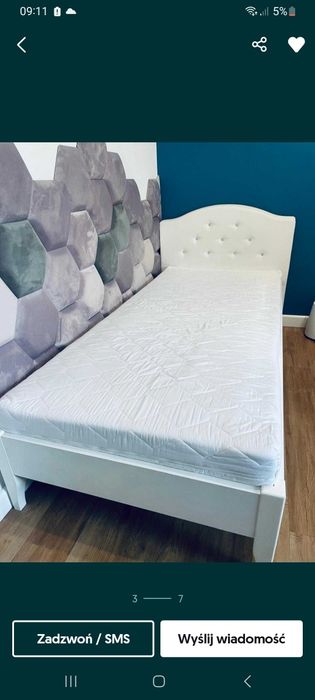 Meblik łóżko z szufladą 90x200 boho simple restyle royal