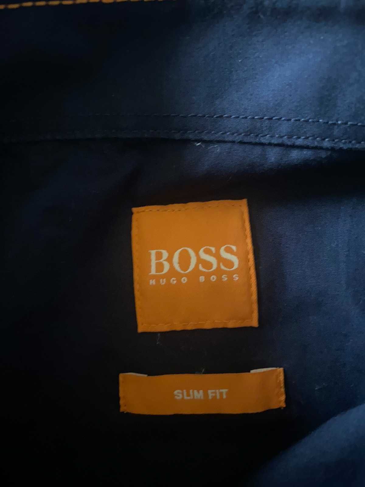 Elegancka koszula męska - HUGO BOSS - długi rękaw - M - OKAZJA
