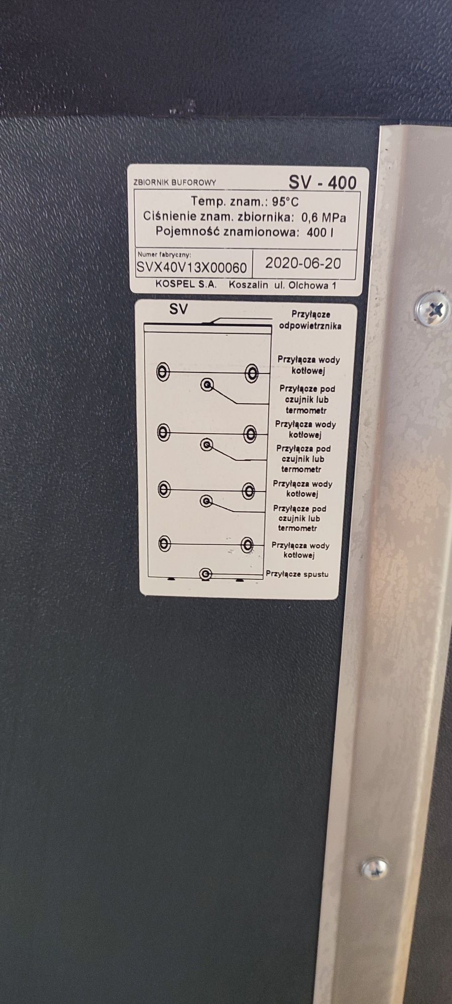 Zbiornik Buforowy KOSPEL 400L