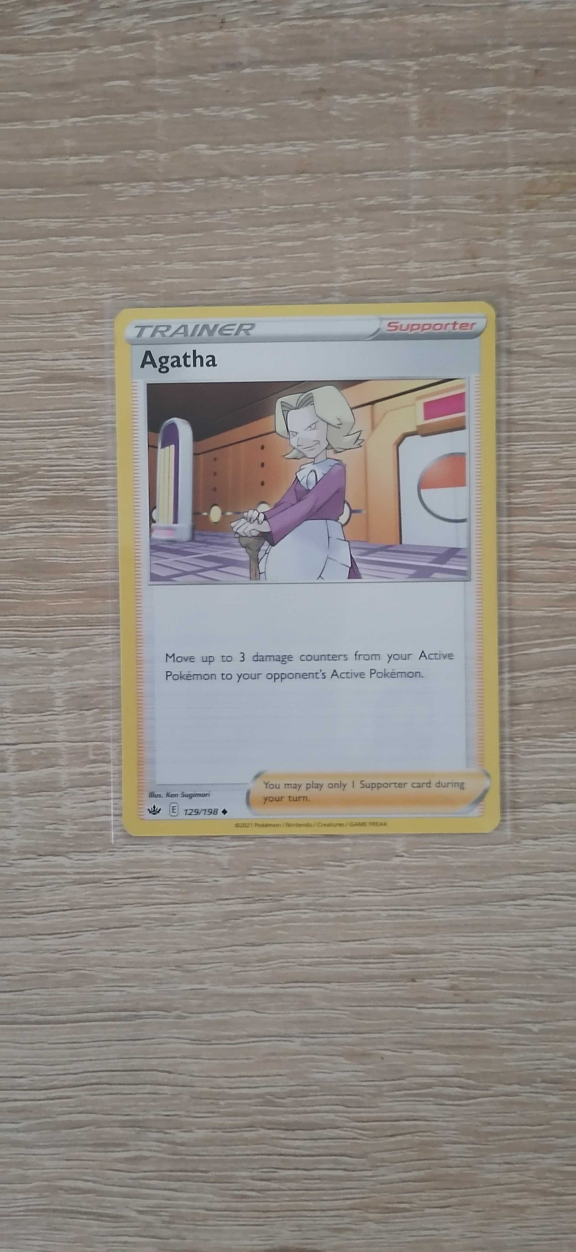 Pokemon Agatha 129/198 Chilling Reign Non-Holo