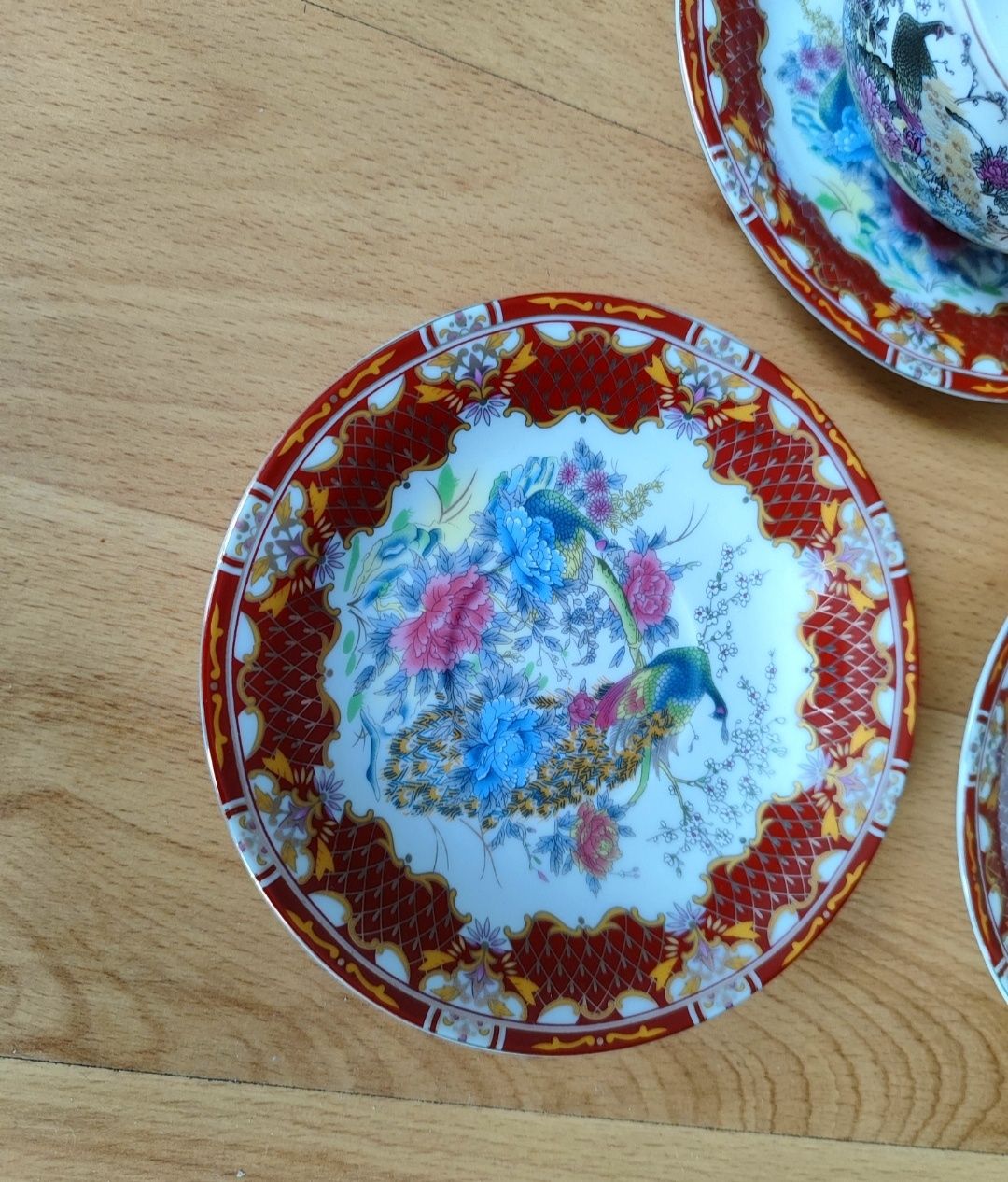 Komplet japońska porcelana Yamasen filiżanki gold Collection