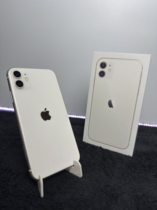 iPhone 11|White|100%|Super Stan|Pełen Zestaw