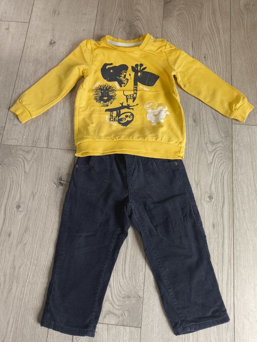 Zestaw rozm. 86. Bluza + sztruksy.