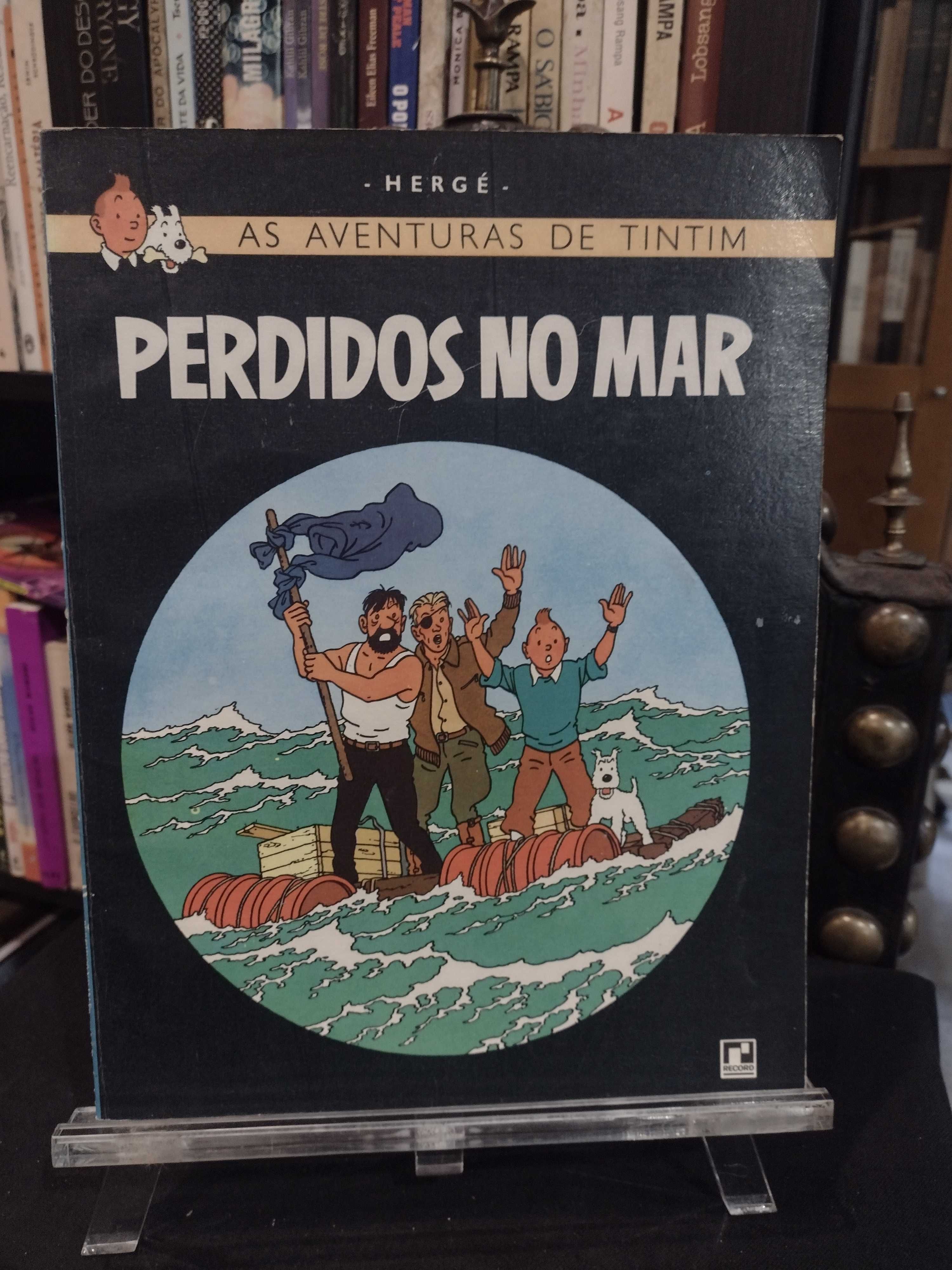 Tintim Perdidos no Mar "Record" "Hergé"