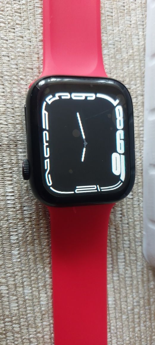 Smartwatch Watch 8 czerwony pasek