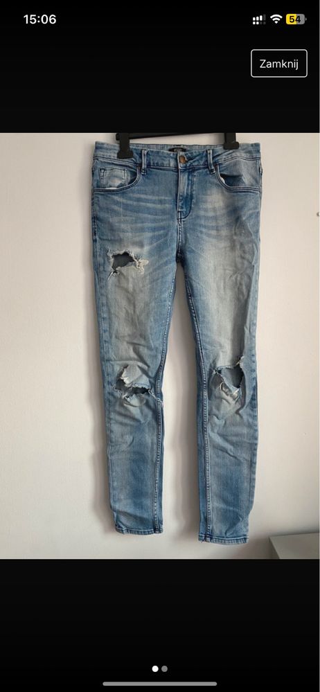 Spodnie jeansy dżinsy męskie M F&F