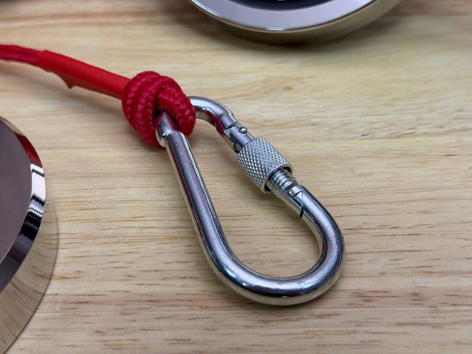 Магнит 450кг+ Верёвка 20м 260кг +Карабин Магнит Поисковый Неодимовый