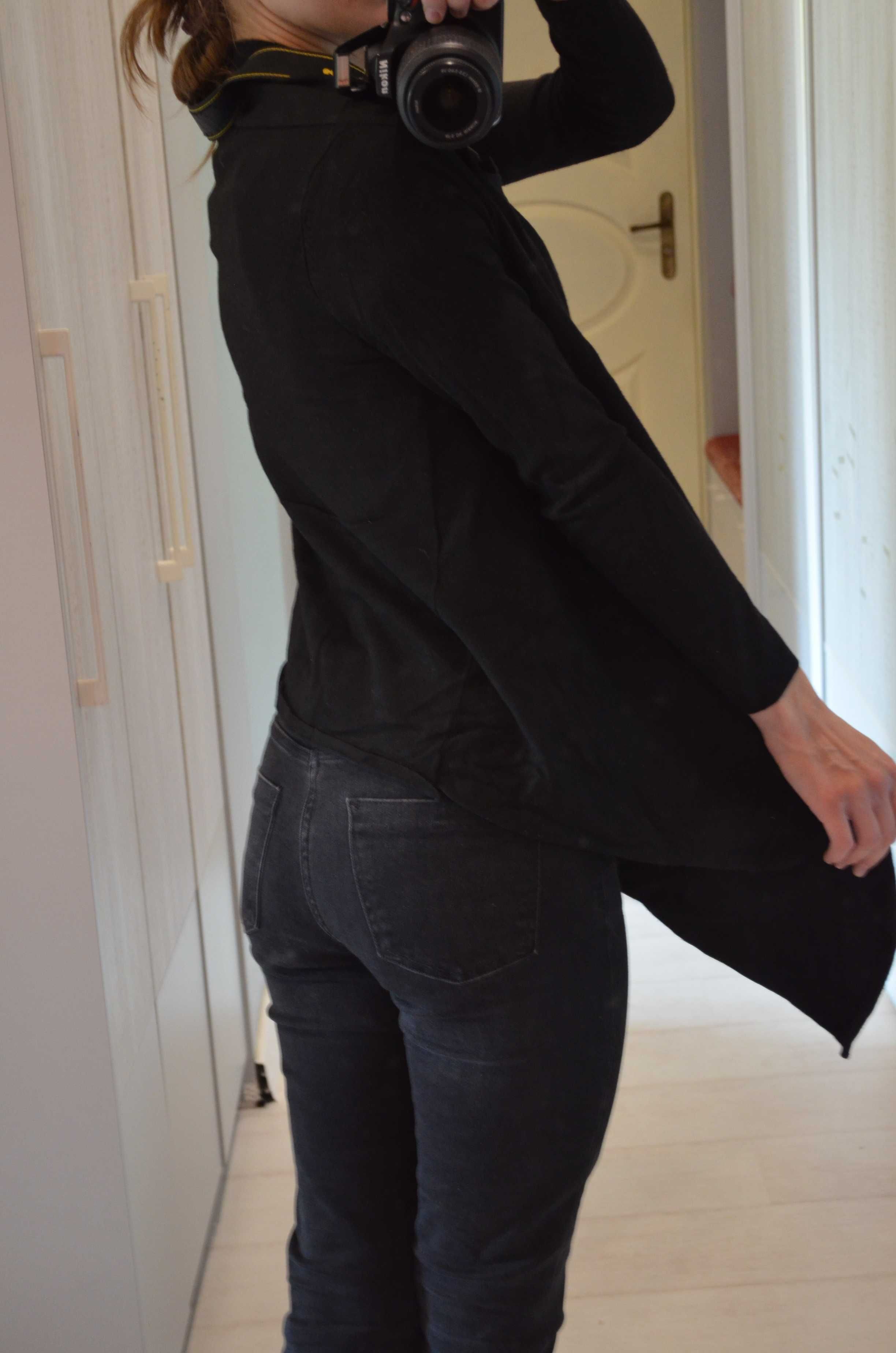 Sweter kardigan Zara Knit S czarny