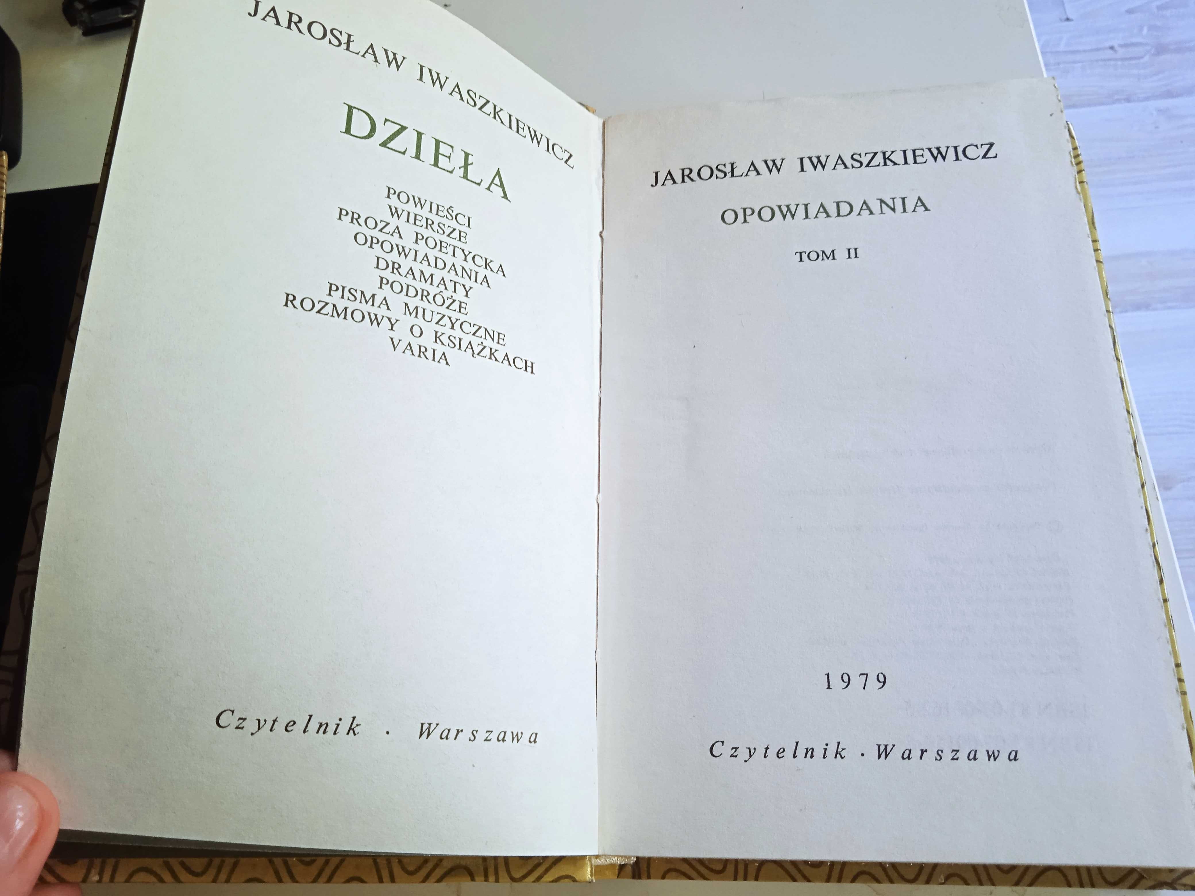 Opowiadania J.Iwaszkiewicz tom I,II,III, 1980, twarda okładka