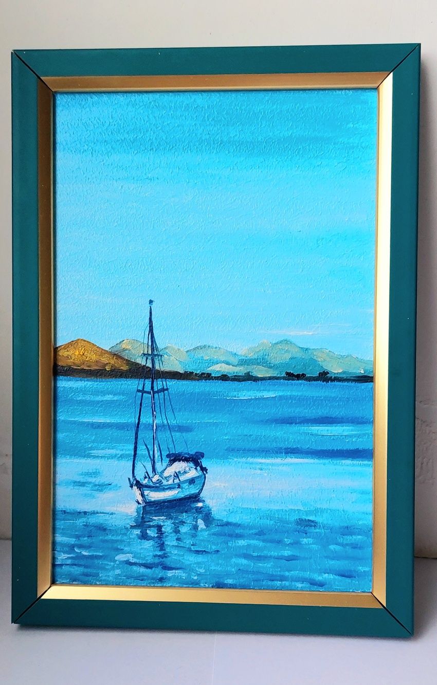 Картина "Яхта на морі"