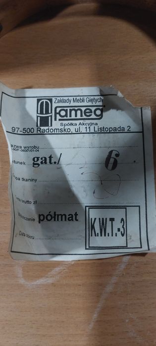 Krzesła gięte Fameg Radomsko