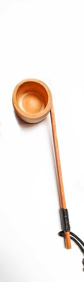 Raro Conjunto de Utensílios de Cozinha Tradicional Asiática em Bambu