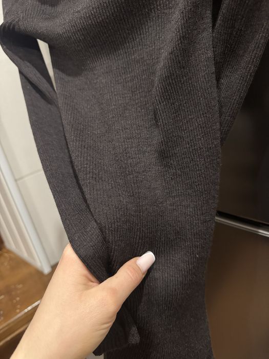 Лонгслив шоколадного цвета гольф кашемир шерсть intimissimi L