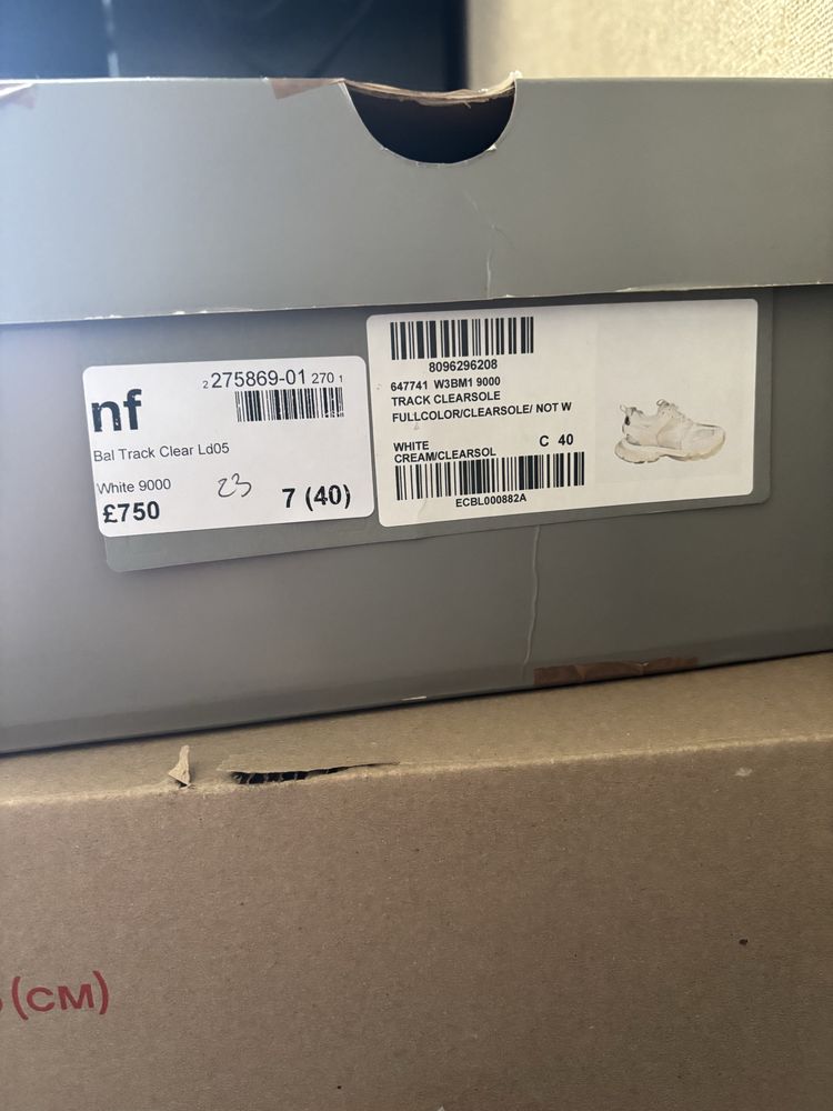 balenciaga track clear sole original