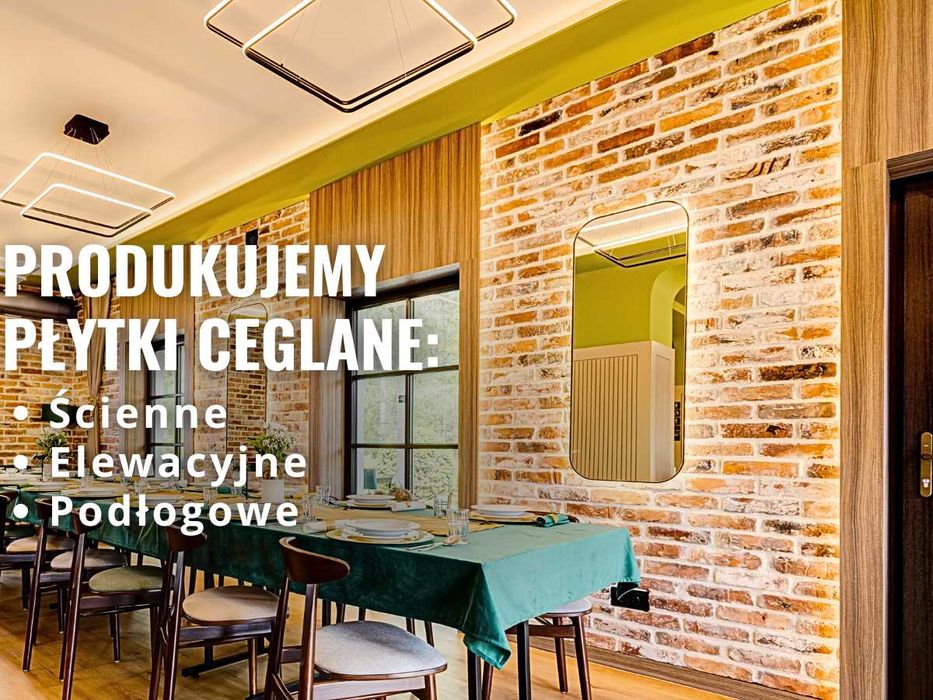 Płytki Ceglane Płytki z Cegły Cegła na Ścianę Cięta Dekoracyjna Lico