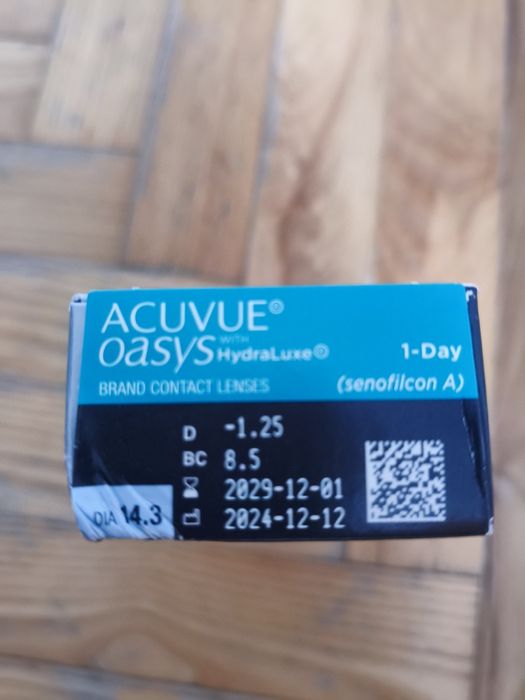 Soczewki kontaktowe -1.25 8.5