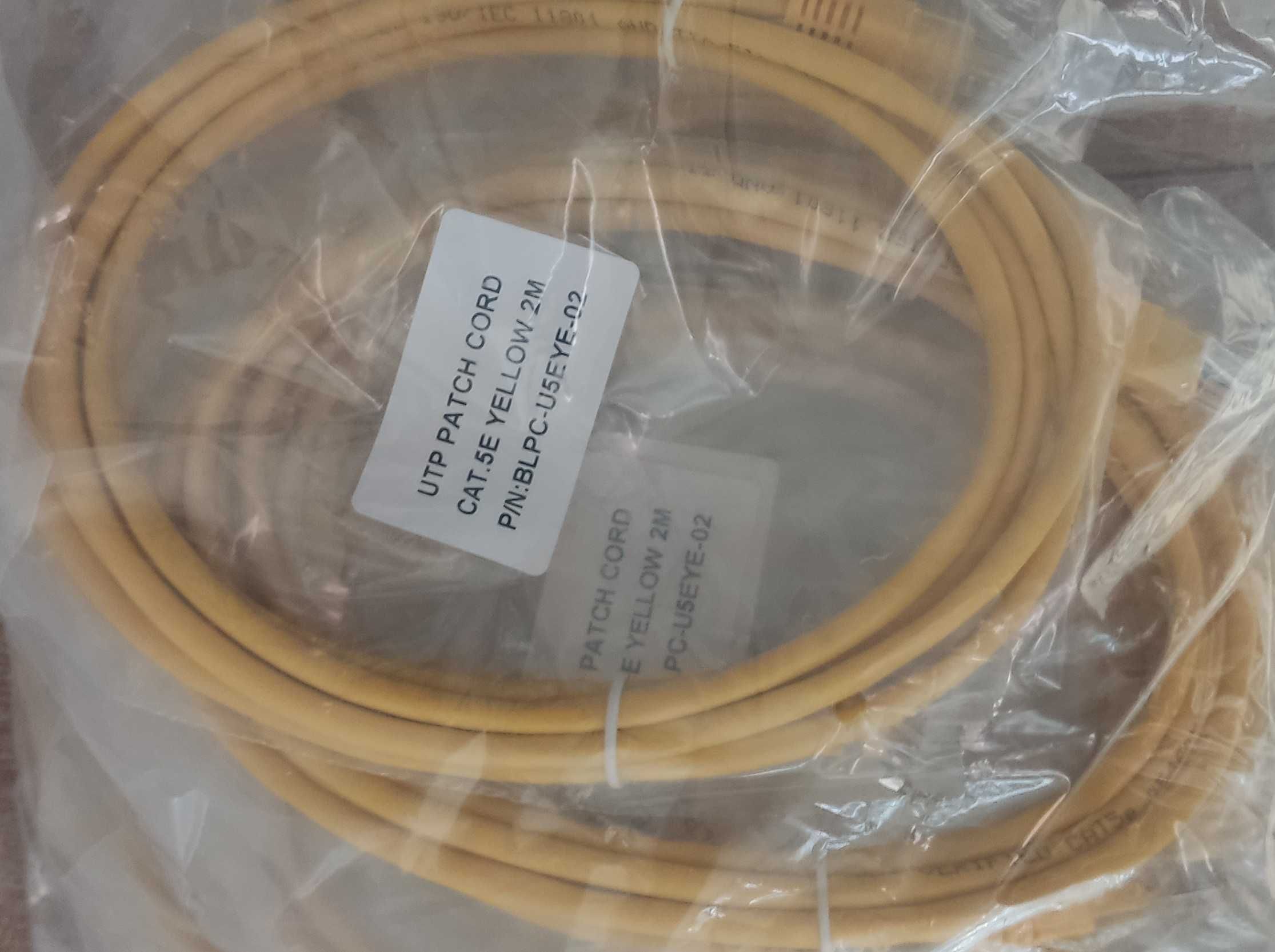 Patchcord zestaw 90 szt 5m, 3m, 2m, 0,5m Nowe