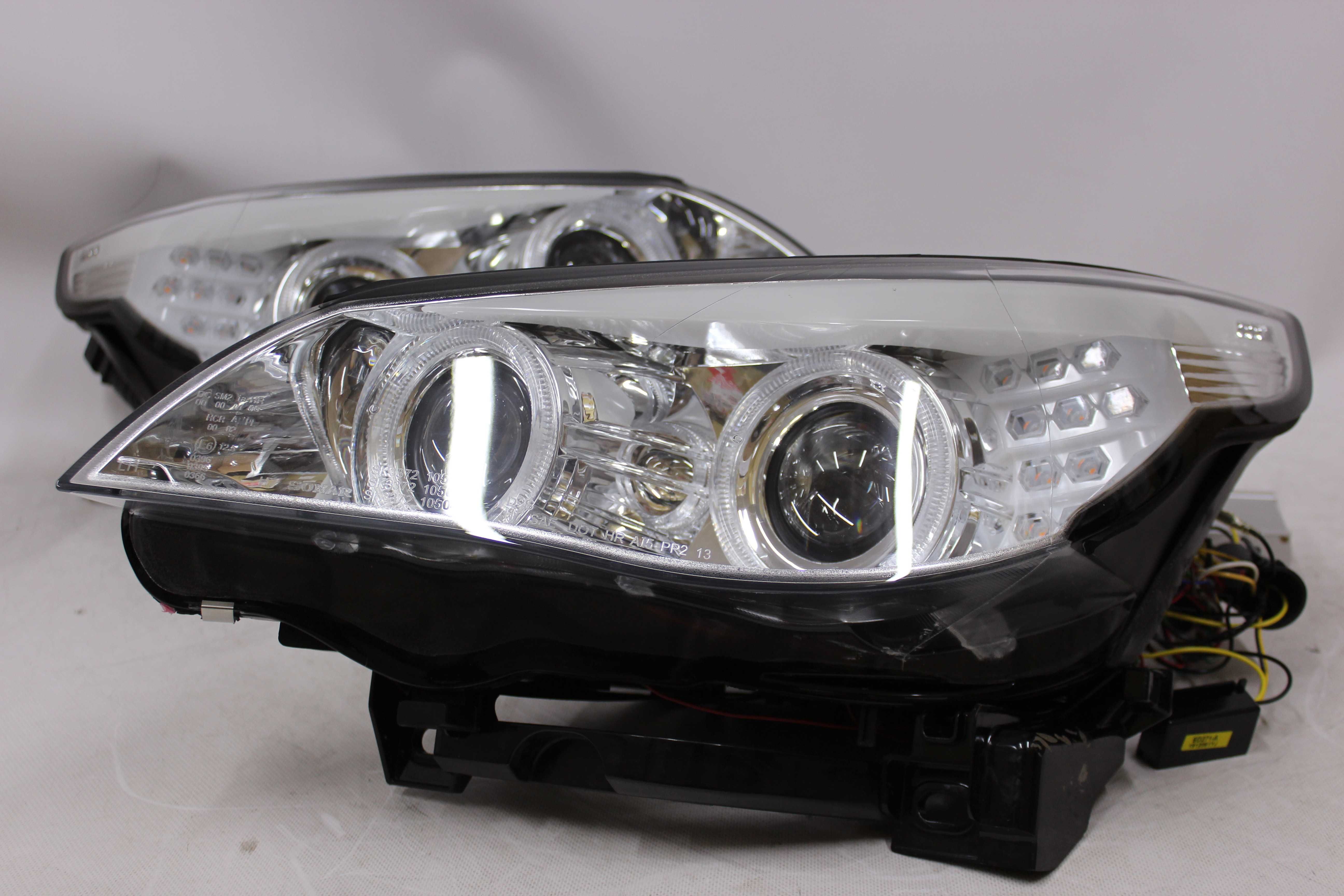 Lampy przednie przód BMW E60 E61 08-10 LCI LIFT Xenon Skrętne AFS RING