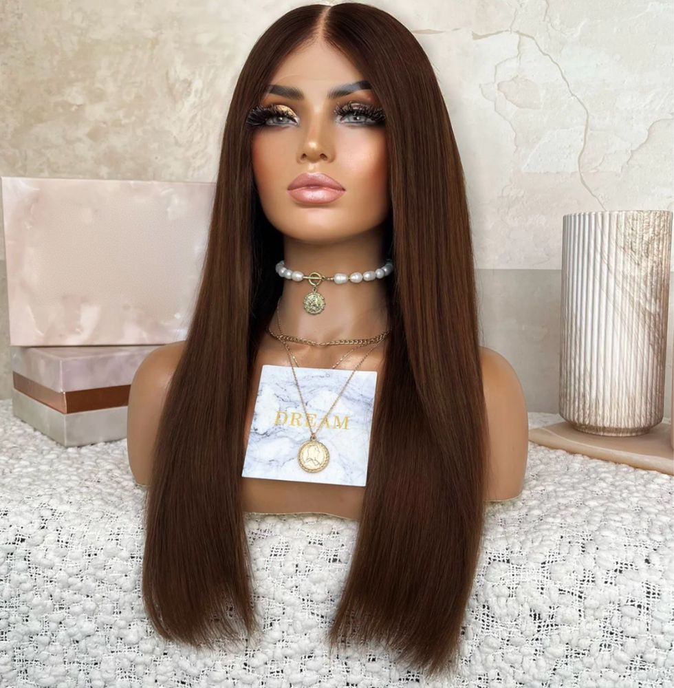 nowa naturalna peruka lace front 100% ludzki wlos na co dzien