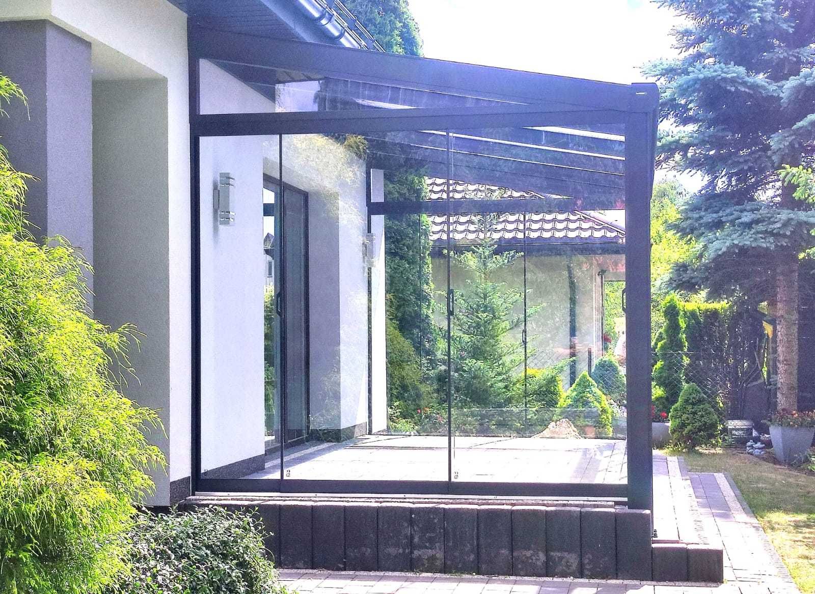 Zabudowa Taras Szkło Aluminium Taras Ogród zimowy Zabudowa Restauracji