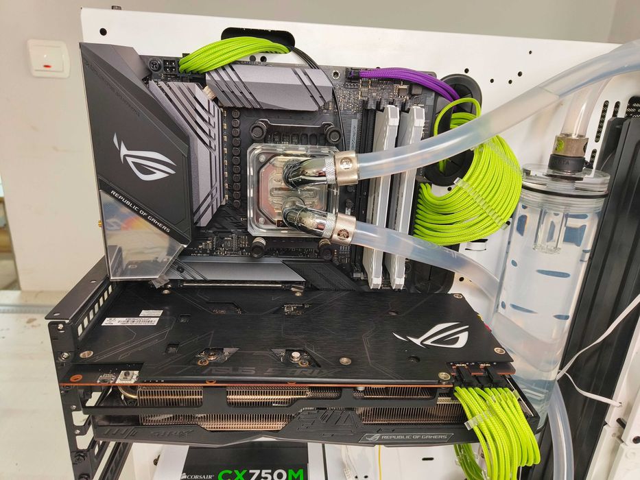 Ryzen 5900x, 32GB, 5700 Asus Strix, Asus Strix X570-E chłodzenie wodne