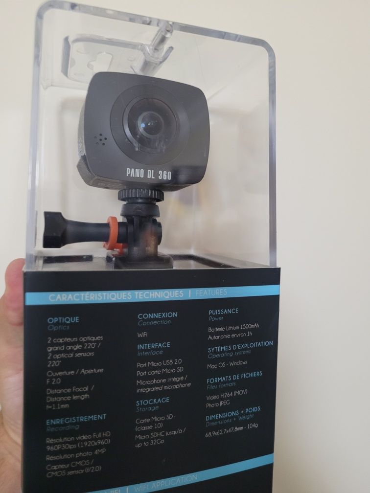 Câmera 360 nova PNJCAM PANO DL full HD