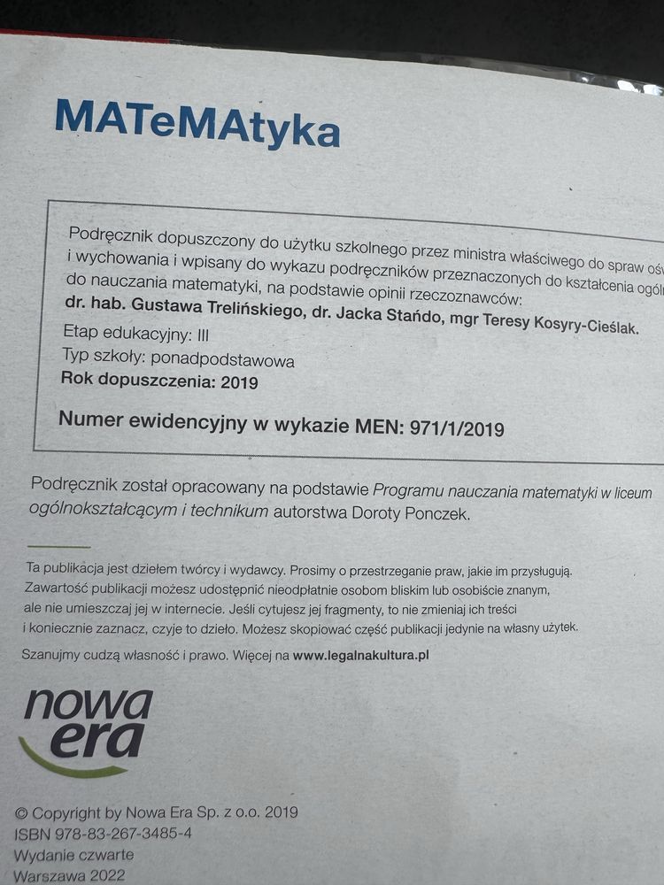 Matematyka 1 , Nowa Era