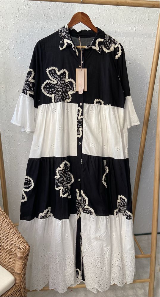 Sukienka maxi boho plus size