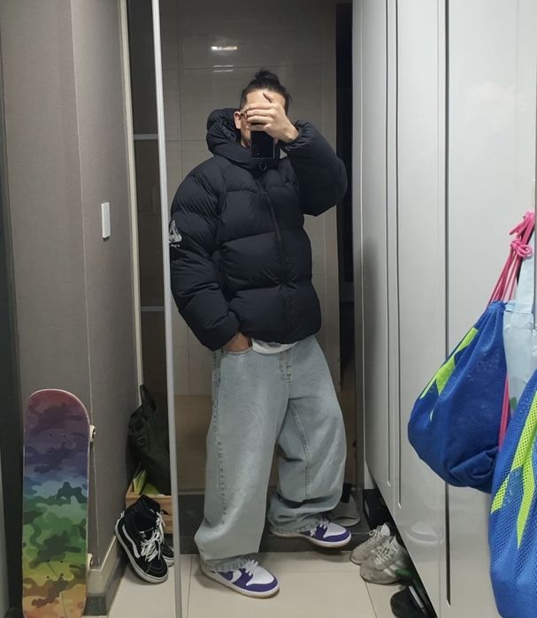 Пуховик Palace Pertex Balaclava Puffa Matte Black (Розмір S)