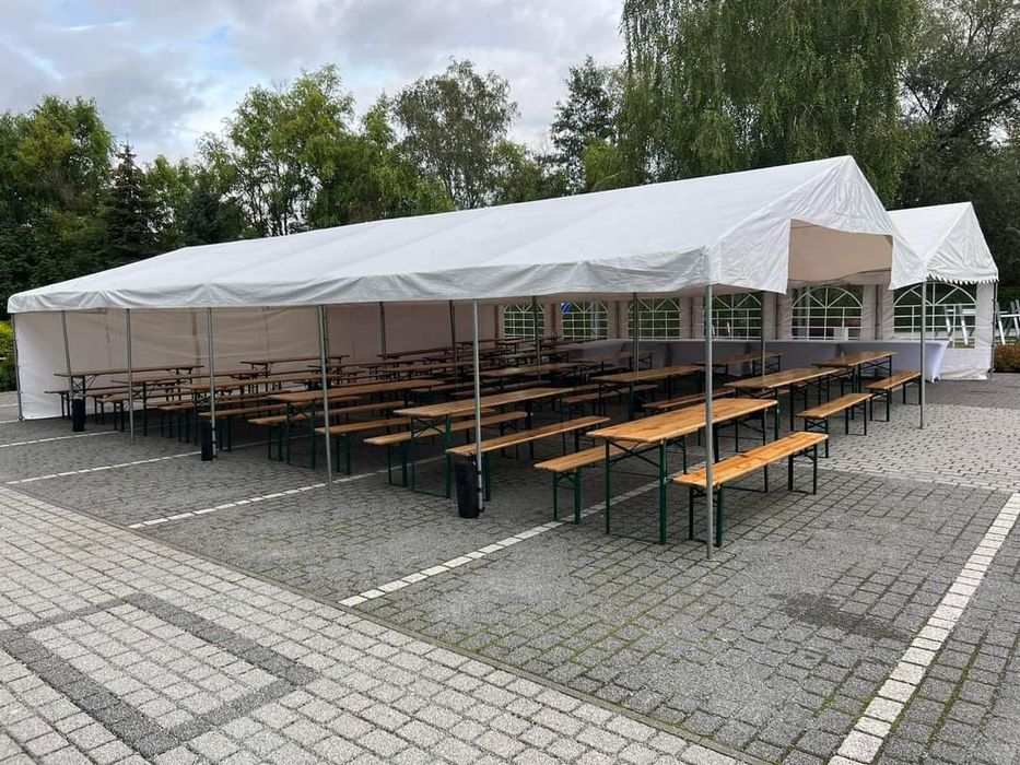 Komplet piwny, komplet biesiadny, zestaw piwny, ławki, stół wynajem
