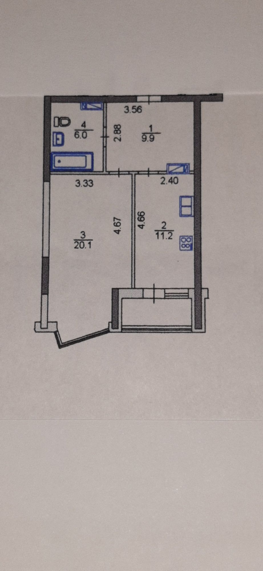 Позняки,Драгоманова 2А, 1к.квартира