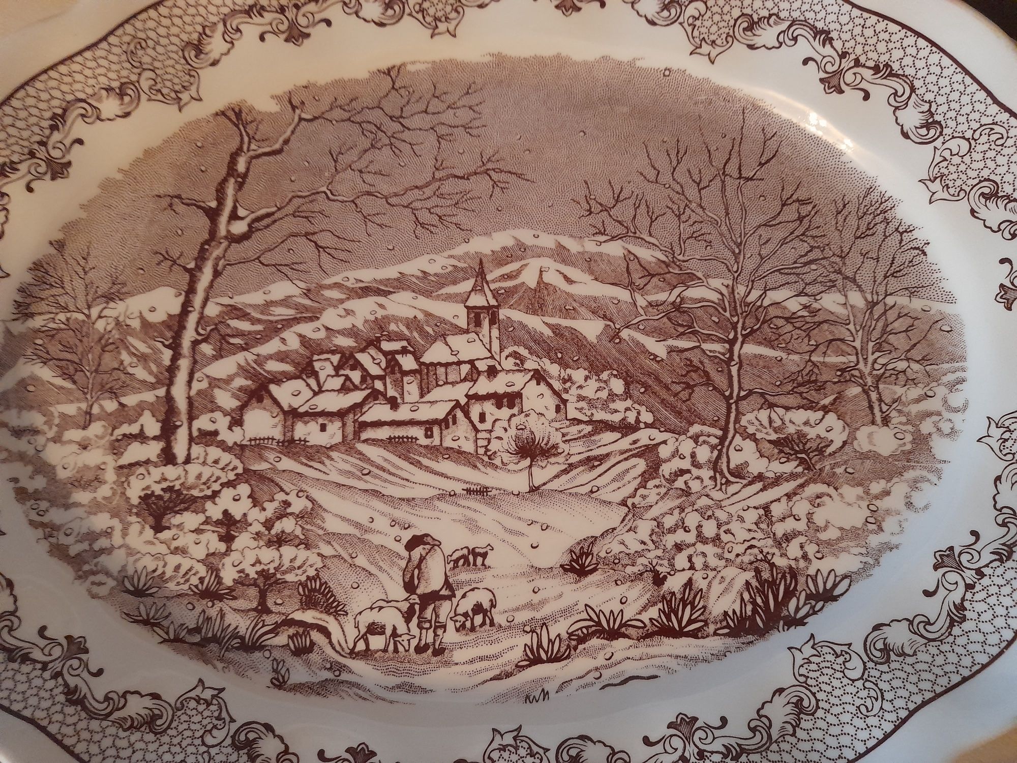 Ceramiczny półmisek Swiss Landscape Made In Italy