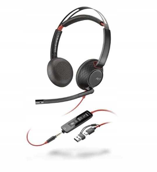 Słuchawki z mikrofonem HP Poly Blackwire C 5220 Stereo