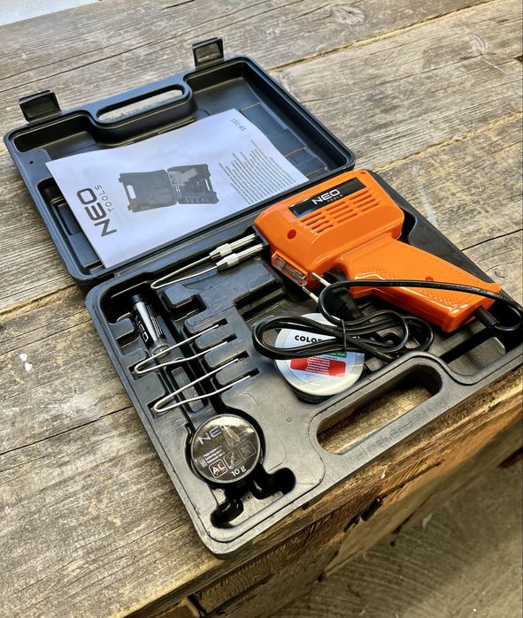 Neo Tools lutownica 150 W, nowa z walizką