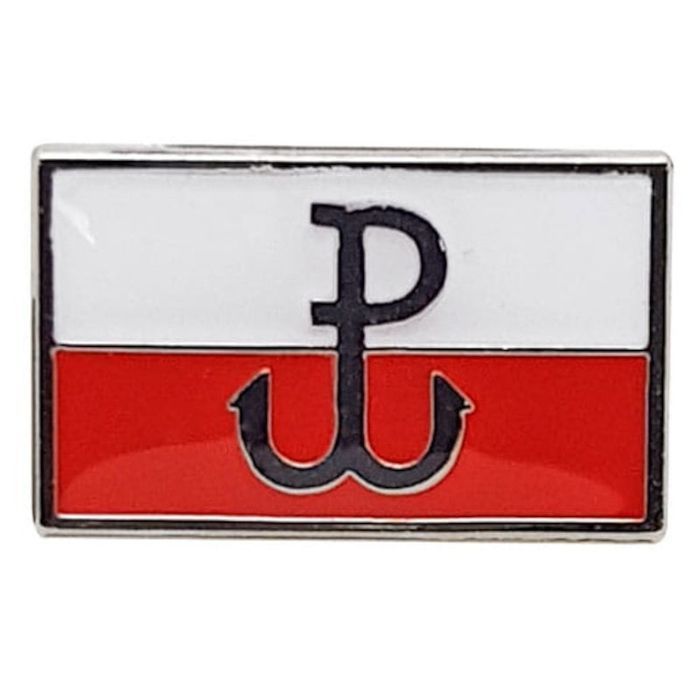 Przypinka pin wpinka flaga Powstanie Warszawskie