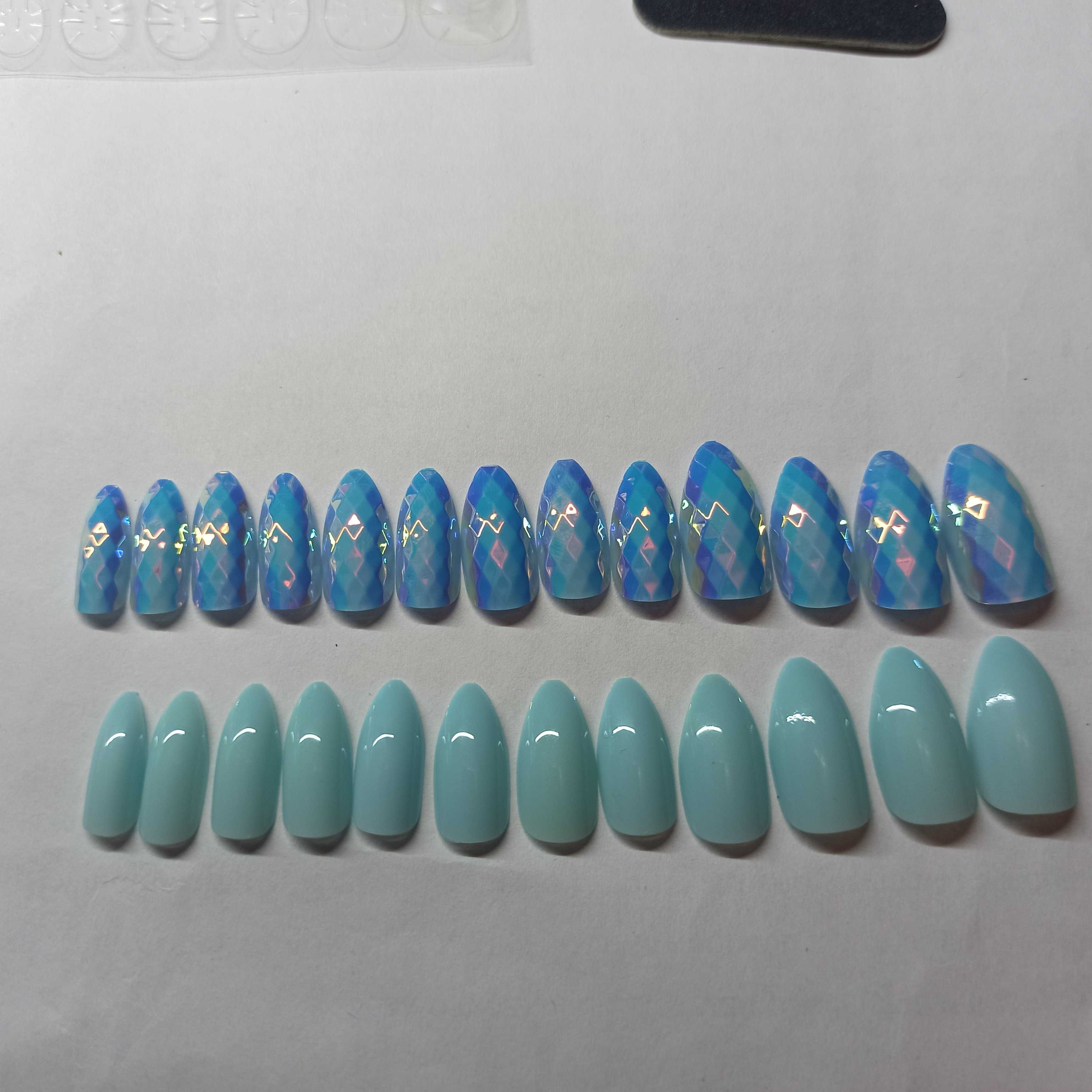 Paznokcie sztuczne Tipsy Bling Glam Nail