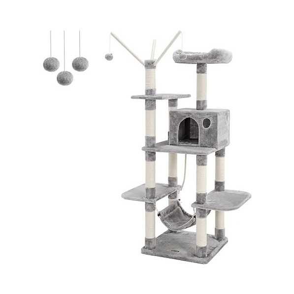 ENVIO GRÁTIS - Árvore para gatos, arranhador de gatos 154cm, 3 cores