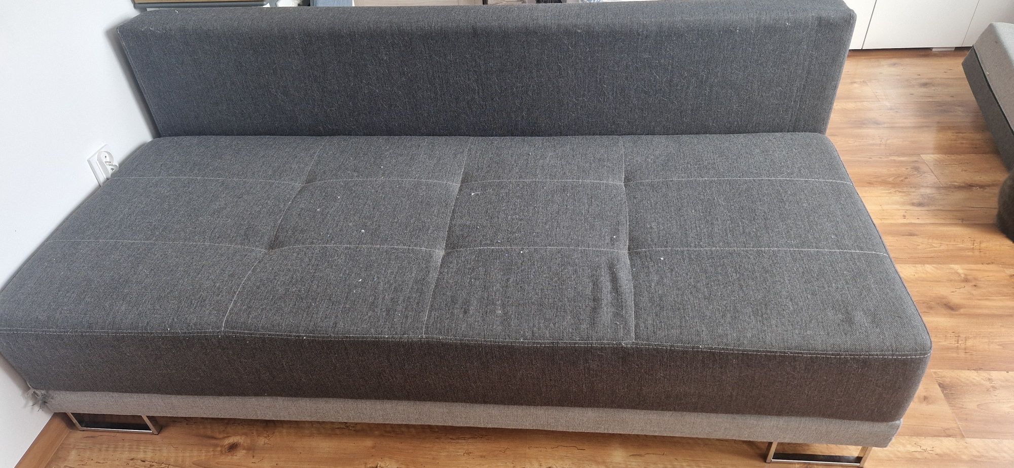 Sofa rozkladana szara