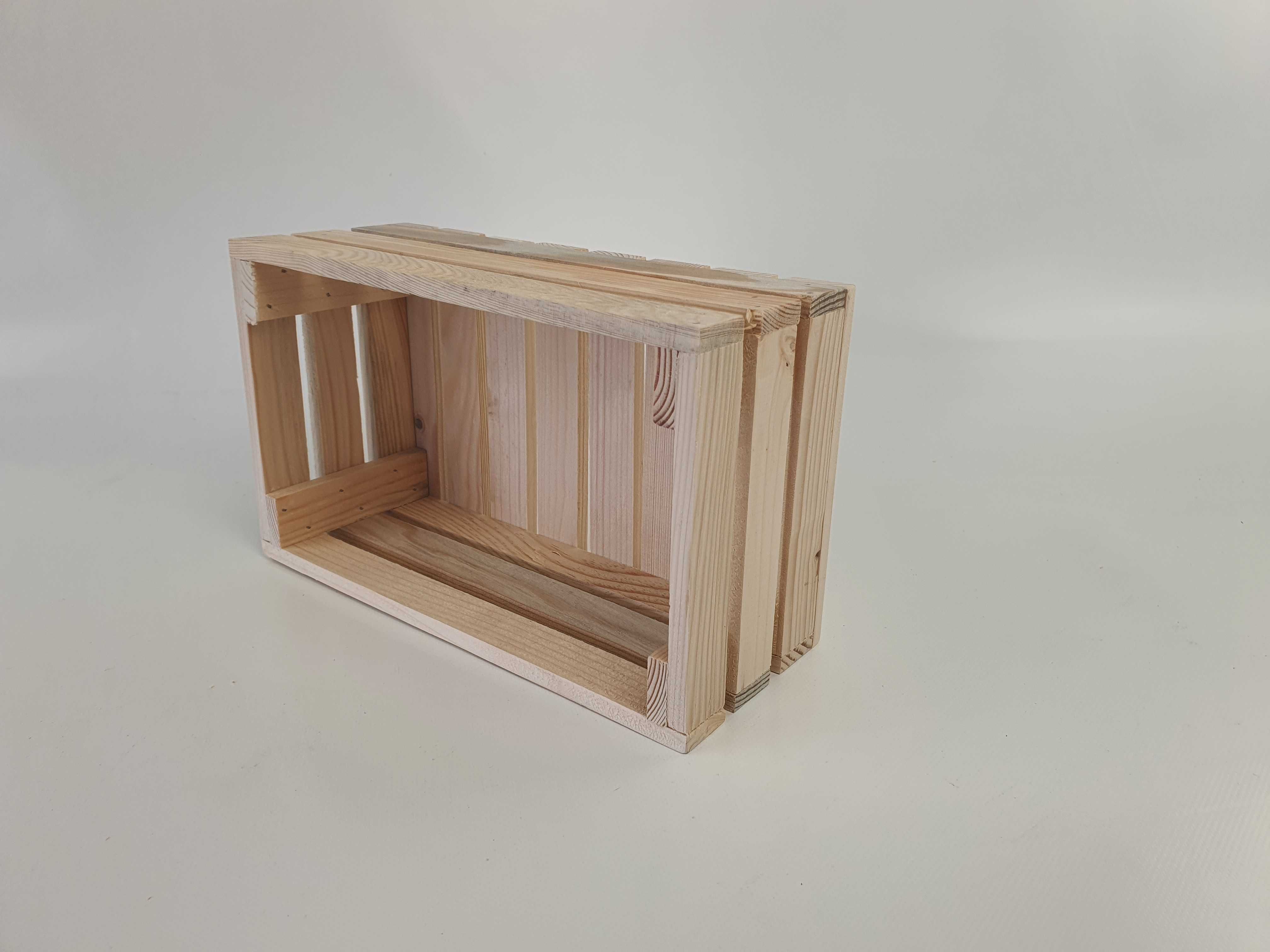 Skrzynka drewniana PREMIUM półka dekoracyjna 25x15x10 rozmiar S