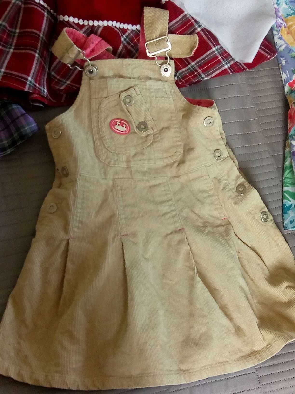 Spodnie, bluzki, sukienki 10 szt. dziewczynka H&M i in. 116/122 OKAZJA