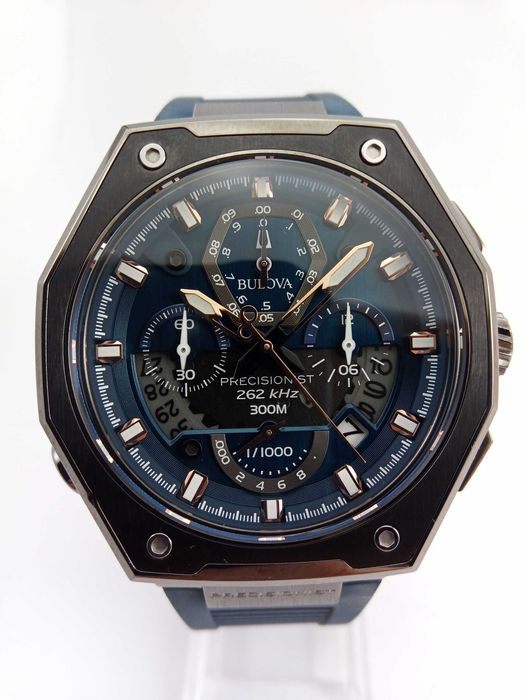 Суперточные мужские часы Bulova 98B357, 262 кГц, точностью 1/1000 сек