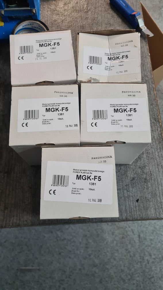 Moduł gniazda komputerowego Forex RJ45 kat 5e OSPEL MGK-F5