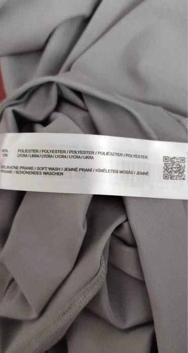 Legginsy damskie szare, O’LaVoga, wysoki stan, logowane, rozmiar M/38