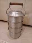 Czworak zestaw obiadowy aluminiowy PRL